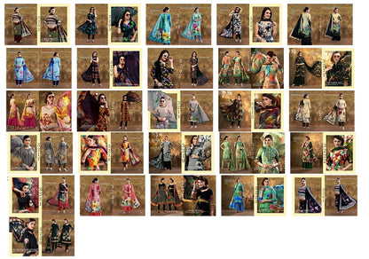 Digital Series-3200 Vaishali Fashions Crape Pant Style Suits