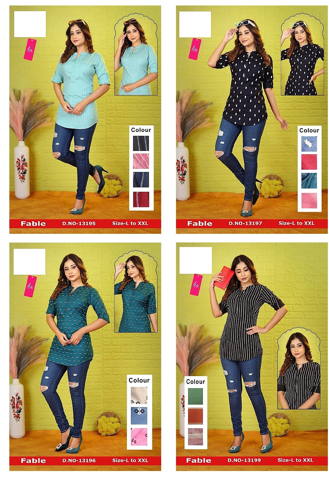 Fable Zoya Rayon Fancy Tops