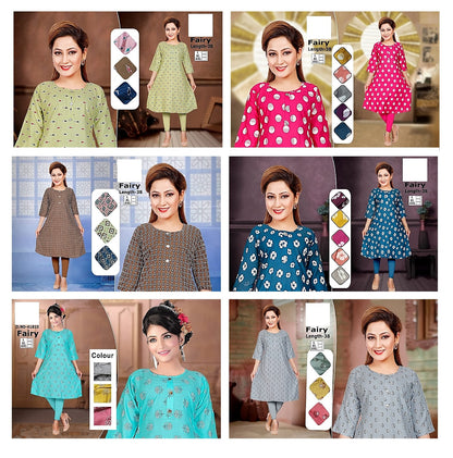Fairy-C Zoya Rayon Anarkali Kurtis