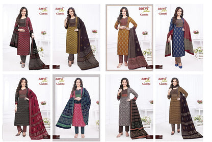 Gamthi Vol 3 Aarvi Fashions Cotton Readymade Pant Style Suits