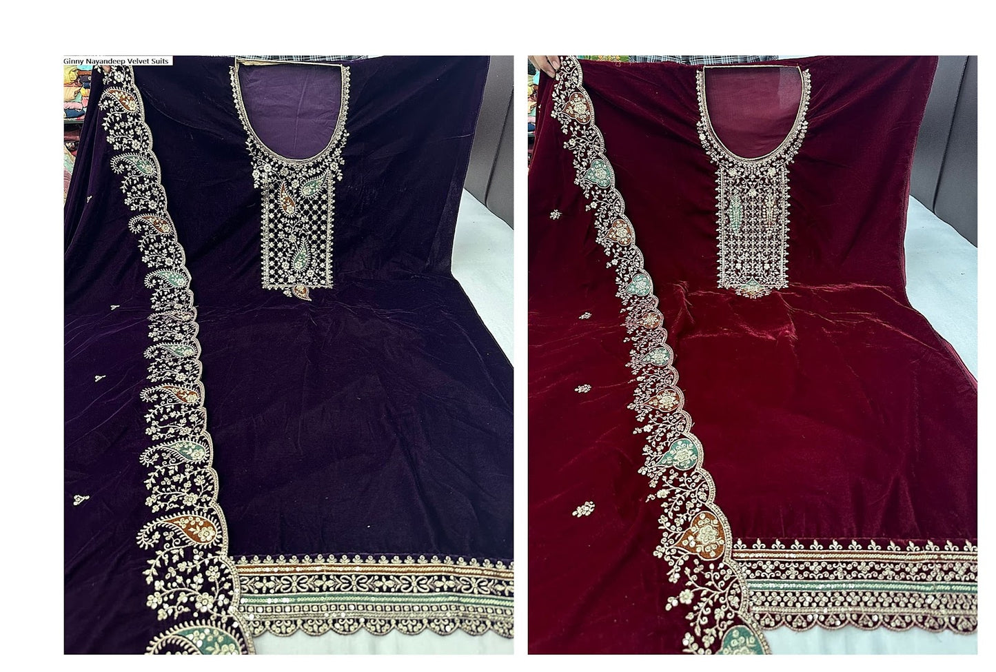Ginny Nayandeep Velvet Suits