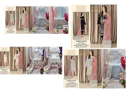 Gold 23 Cosmos Fashion Organza Pakistani Salwar Suits