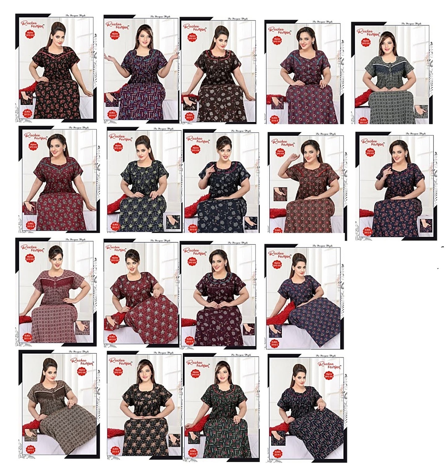 Gpo Xxl 2911 Ruchee Fashion Night Gowns