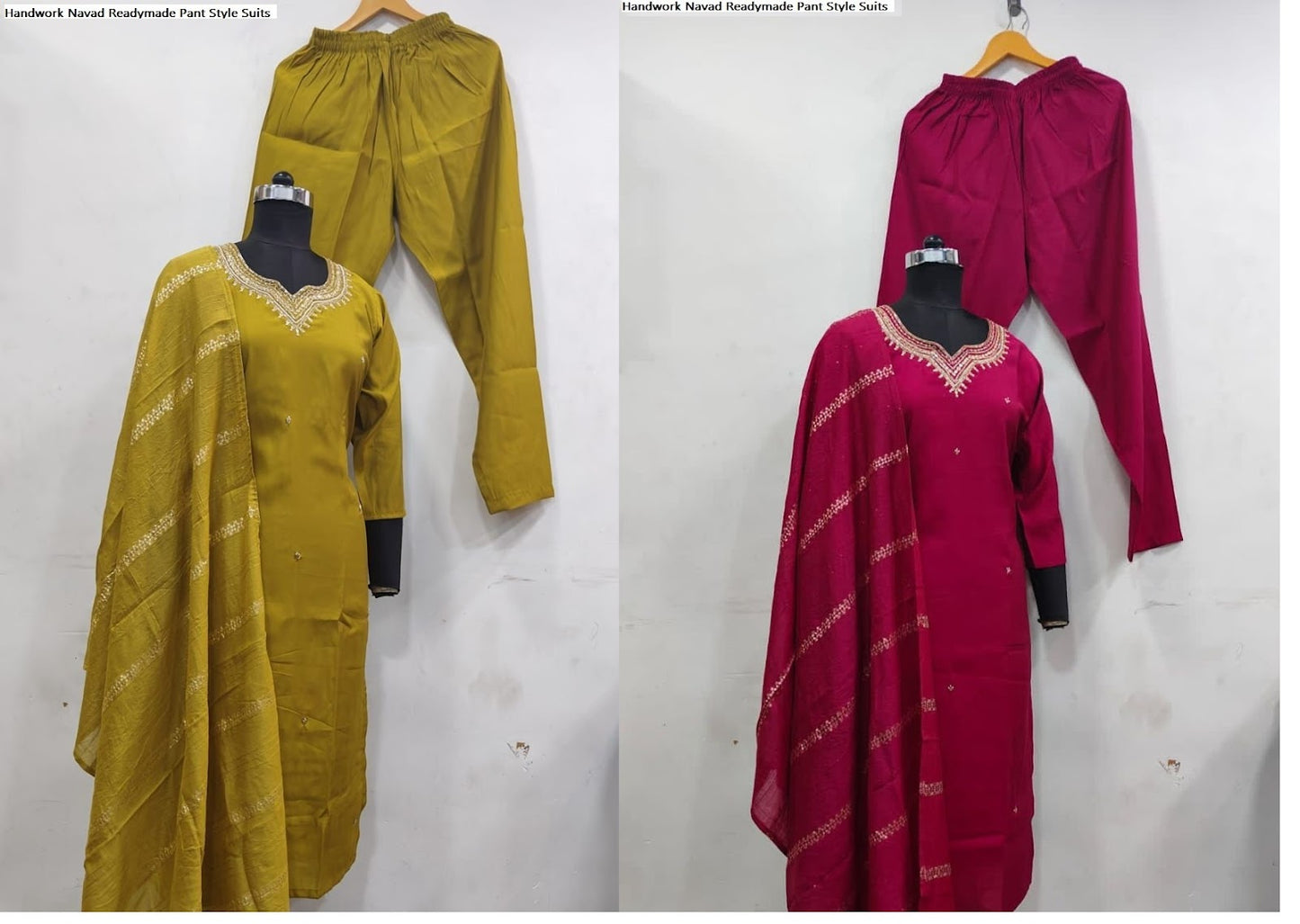 Handwork Navad Readymade Pant Style Suits