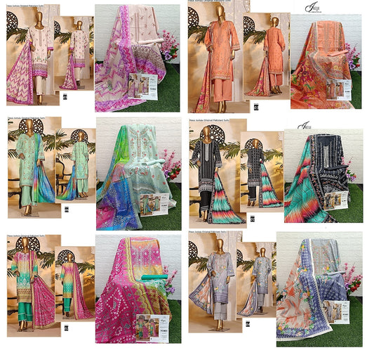 Haya Justuju Cambric Original Pakistani Suits