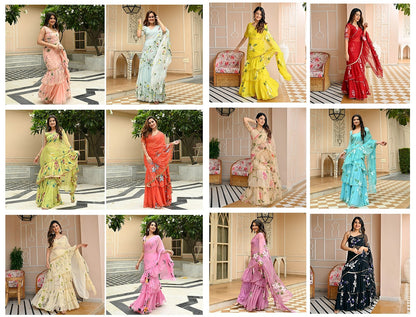 Hirva Special-72 Qubo Silk Ready To Wear Saree