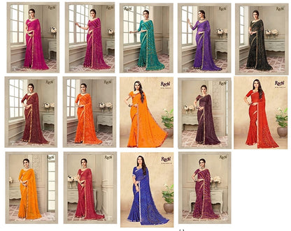 Hit Design-0901 Ruchi Chiffon Sarees