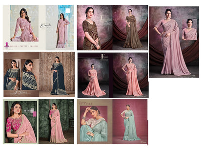 Hit Designs Mahotsav Organza Sarees