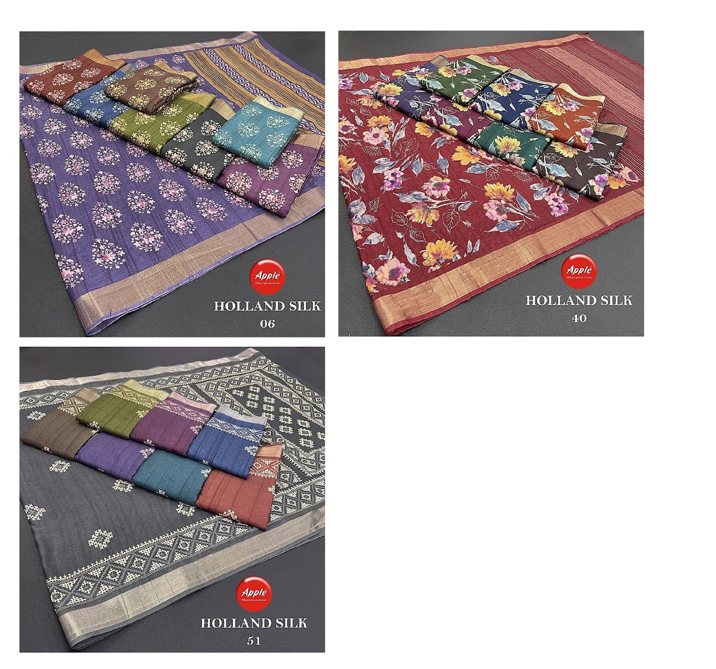 Holland Silk 06-40-51 Apple Sarees