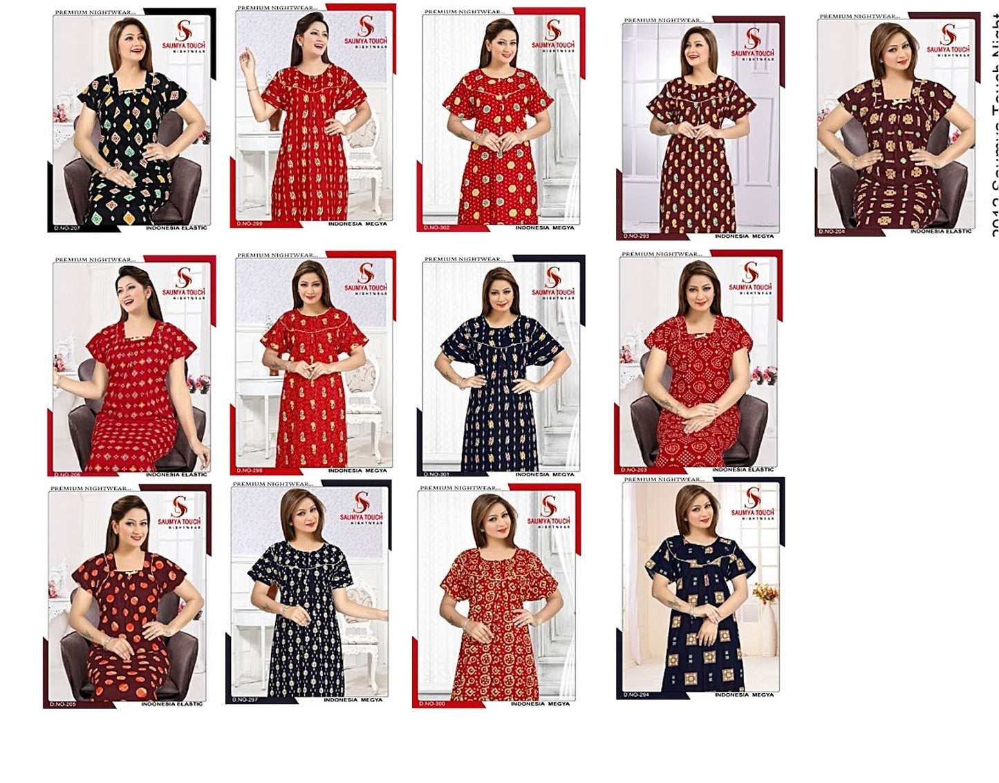 Indonesia-2912 Saumya Touch Night Gowns