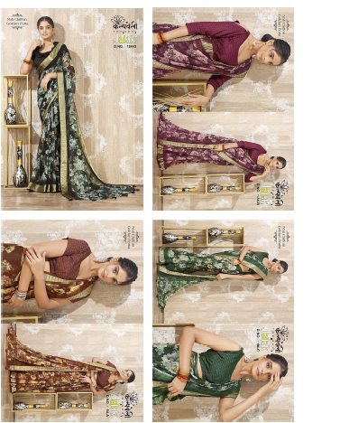 Jalak 184 Kalpveli Chiffon Sarees