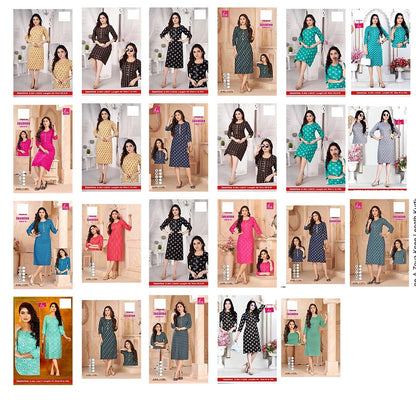 Jasmine-A Zoya Rayon Knee Length Kurtis