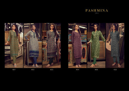 Pashmina Vol 1 Eternal Pashmina Straight Cut Kurtis