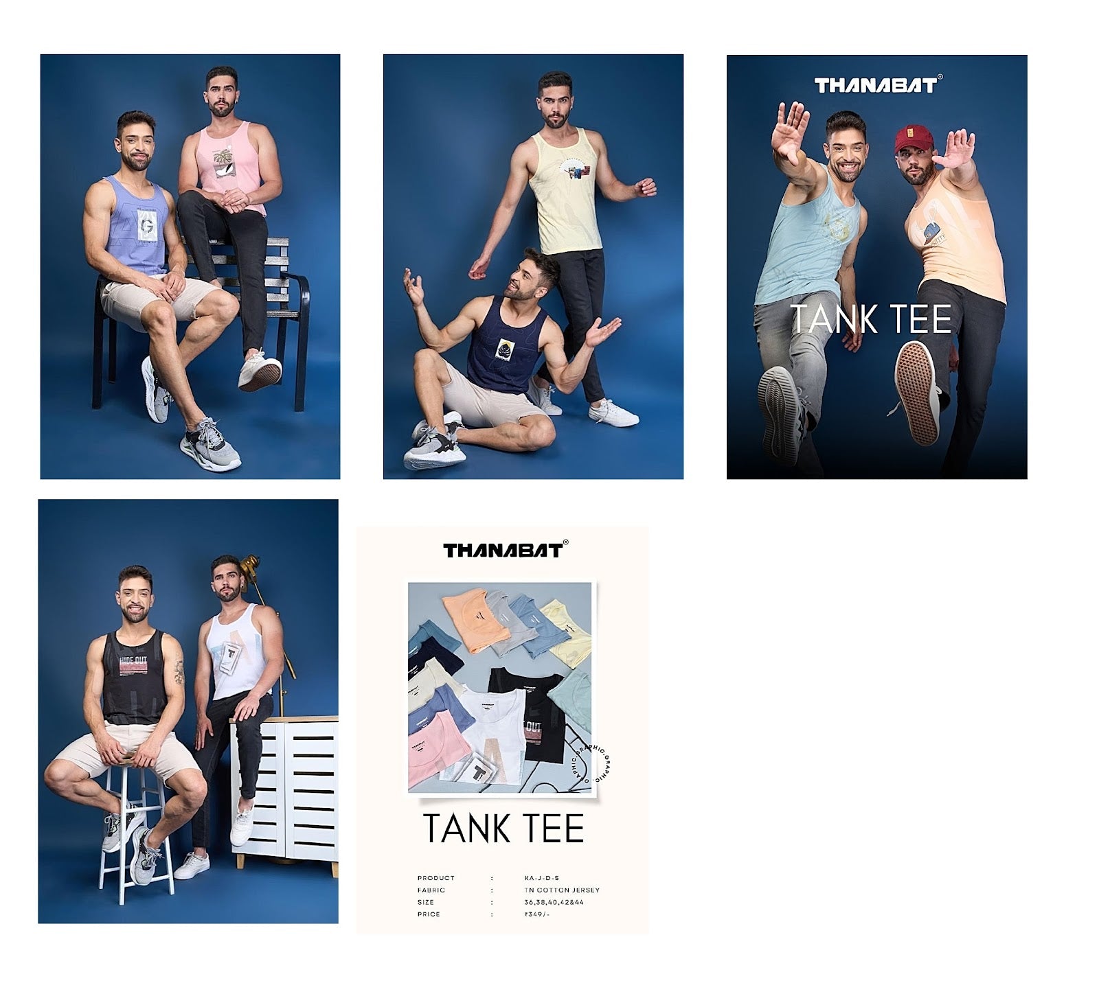 Ka J D5 Thanabat Cotton Mens Sando