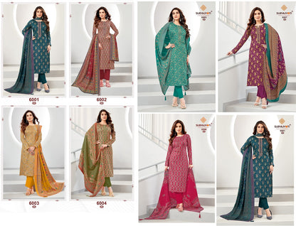 Kalki Vol 6 Suryajyoti Jaam Satin Pant Style Suits