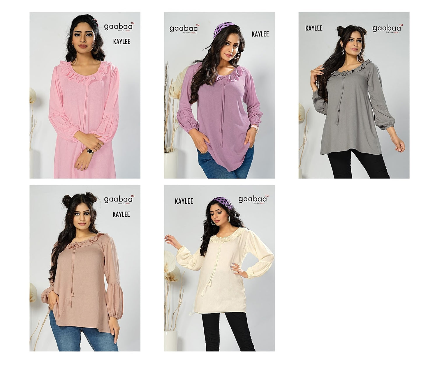Kaylee Gaabaa Rayon Designer Long Top