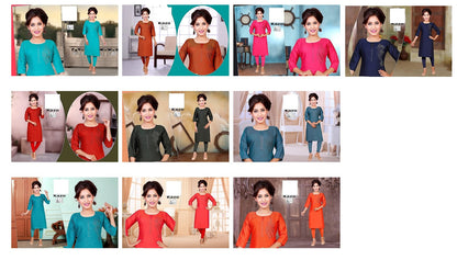 Kazo-B Zoya Two Tone Knee Length Kurtis