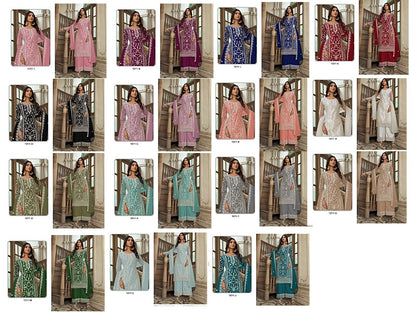 Khwaab-1011 Sabah Butterfly Net Plazzo Style Suits