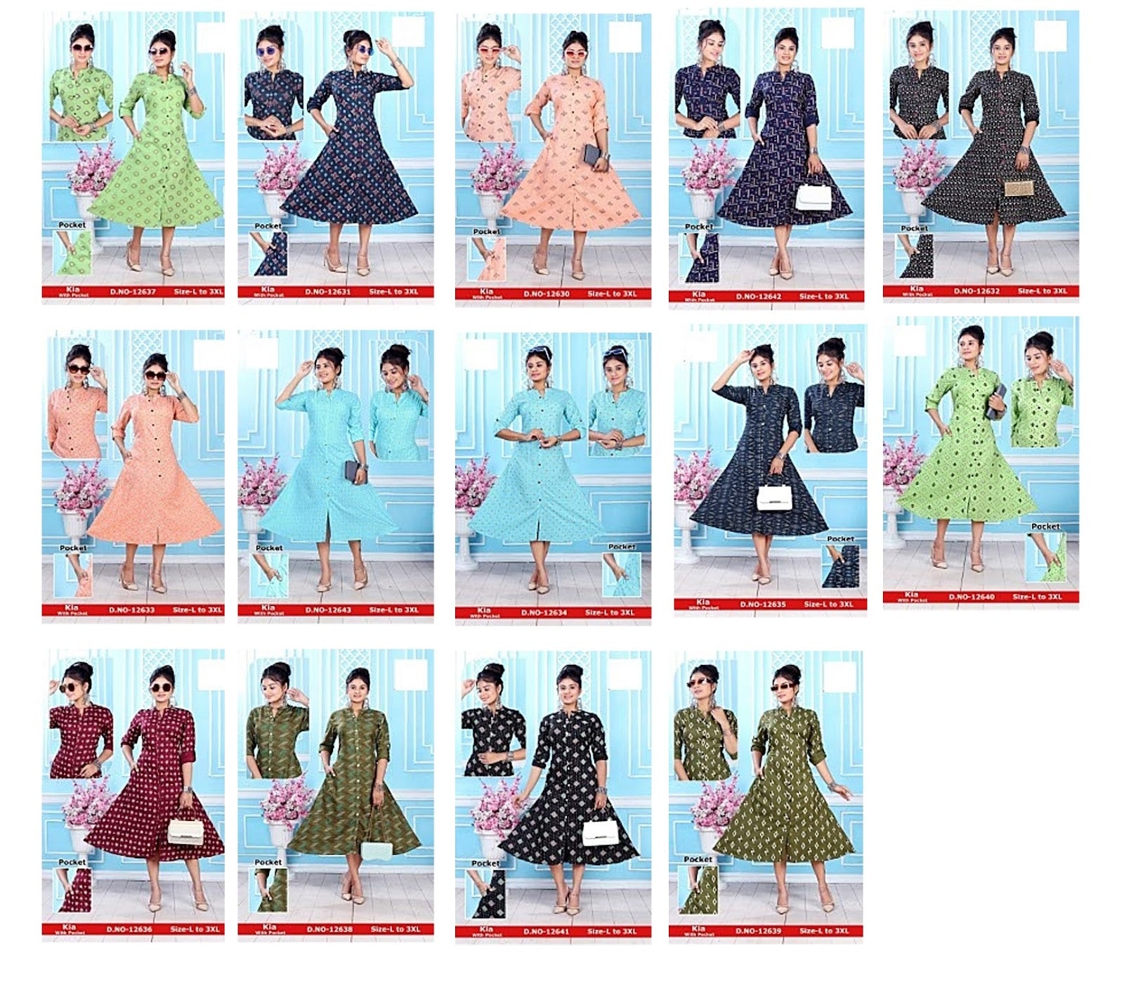 Kia Zoya Rayon Kurti With Pocket