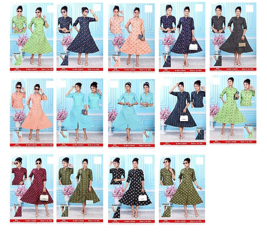 Kia Zoya Rayon Kurti With Pocket