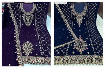 Leaf Nayandeep Velvet Suits