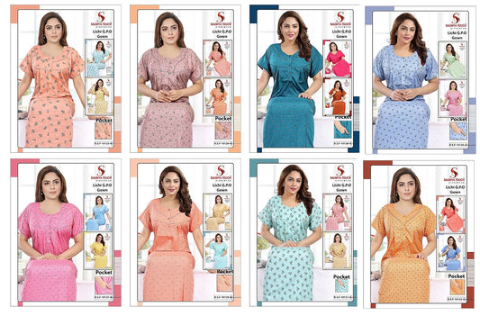 Lichi-2812 Saumya Touch Gpo Night Gowns