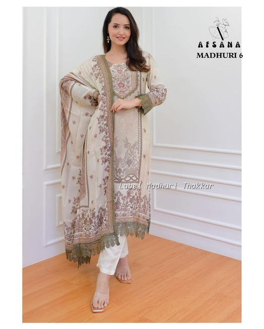 Madhuri 6 Afsana Muslin Pakistani Readymade Suits