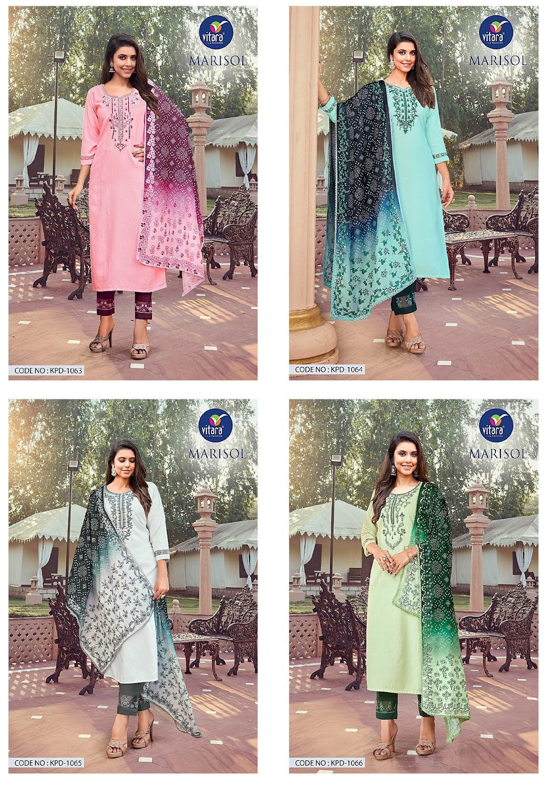 Marisol Vitara Reyon Readymade Pant Style Suits