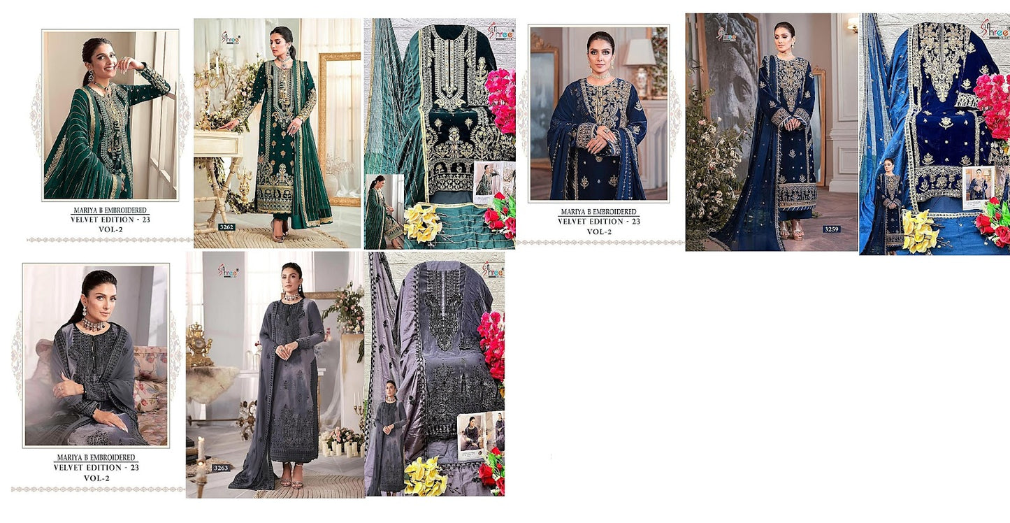Mariya B Embroidered Edition Shree Fabs Velvet Suits
