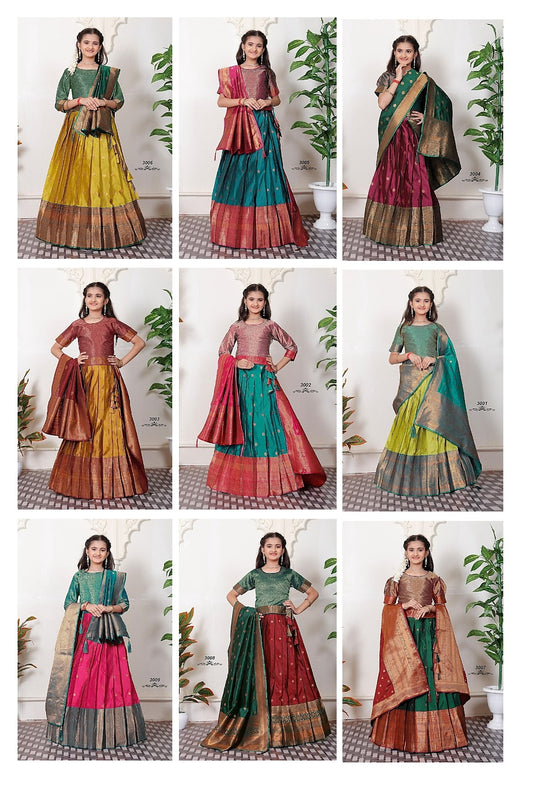 Marri Alka Silk Readymade Girls Lehenga Choli