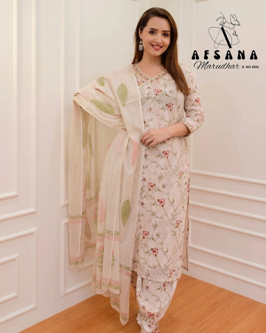 Marudhar Afsana Muslin Readymade Suits