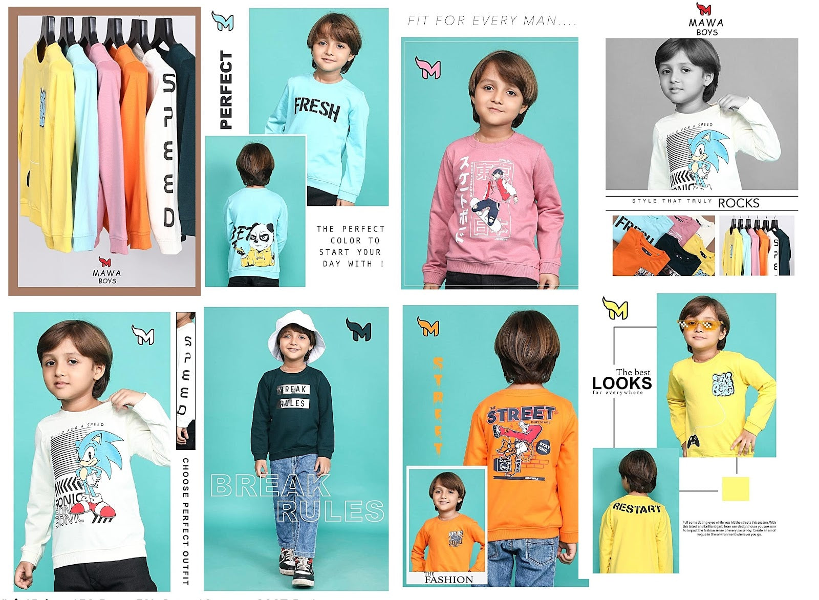 Mb-087 Mawa Boys Tshirt