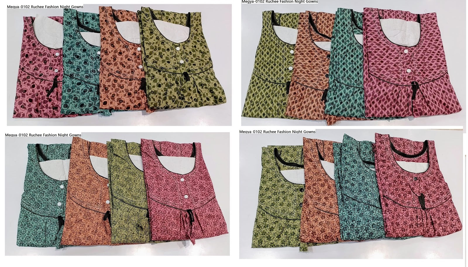 Megya-0102 Ruchee Fashion Night Gowns