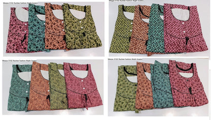 Megya-0102 Ruchee Fashion Night Gowns