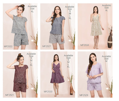 Mf 2521-2529 Msm Khadi Shorts Night Suits