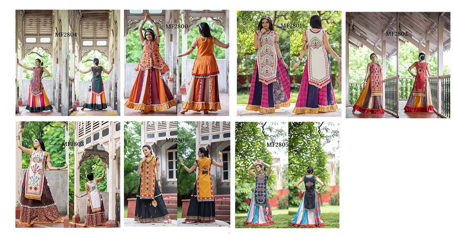 Mf 2800-2806 Msm Kurti Skirt Set