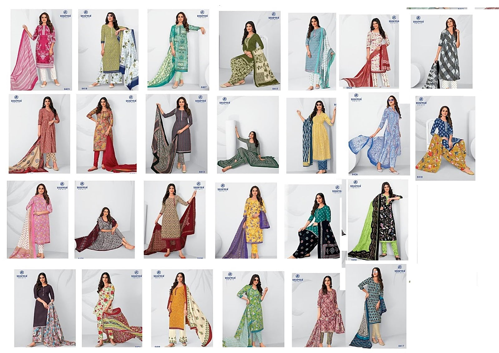 Miss India Vol 84 Deeptex Prints Cotton Dress Material