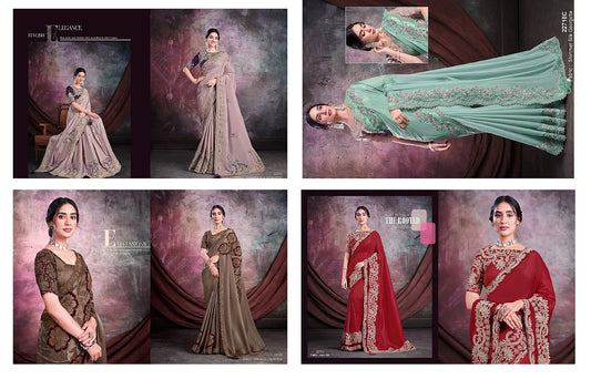 Mohmanthan-Sarisha Mahotsav Georgette Sarees