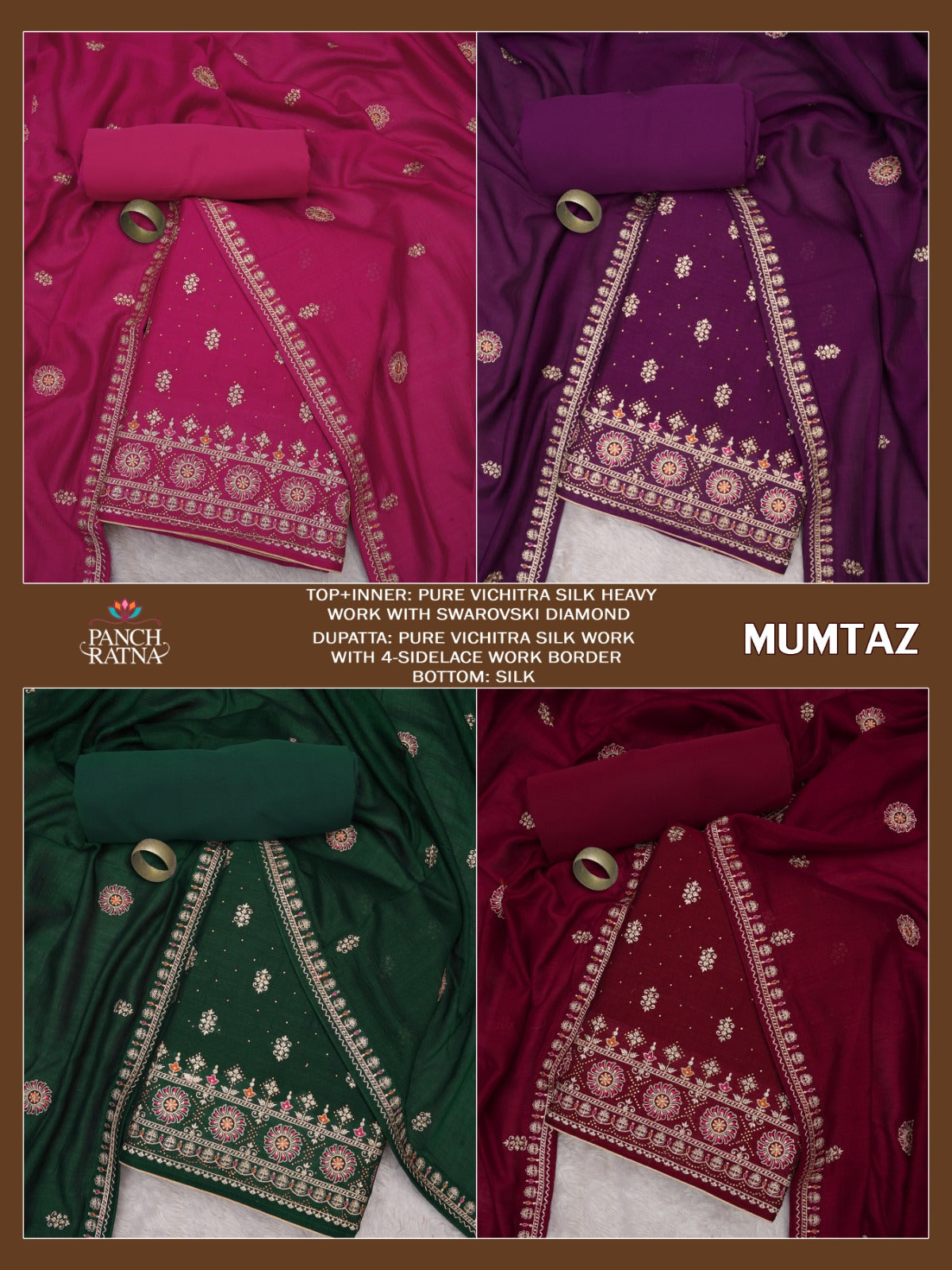 Mumtaz Panch Ratna Vichitra Silk Salwar Suits
