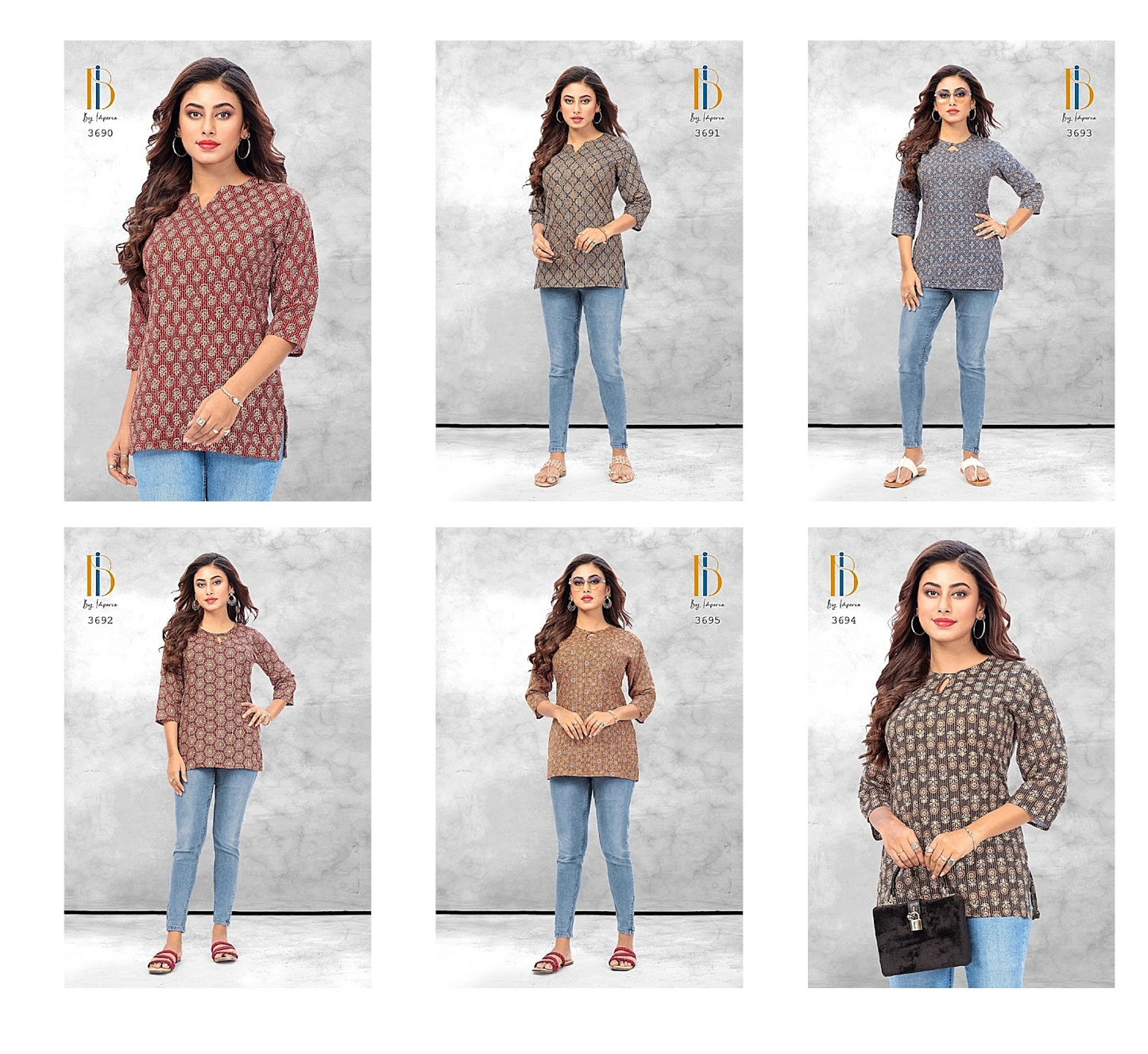 Navjivan Imperia Cotton Short Kurtis