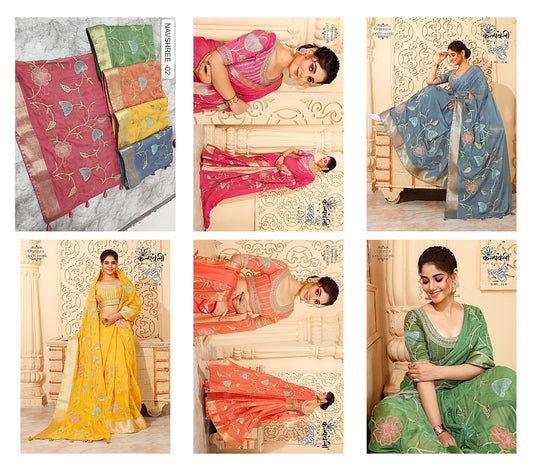 Navshree-2 Kalpveli Organza Sarees