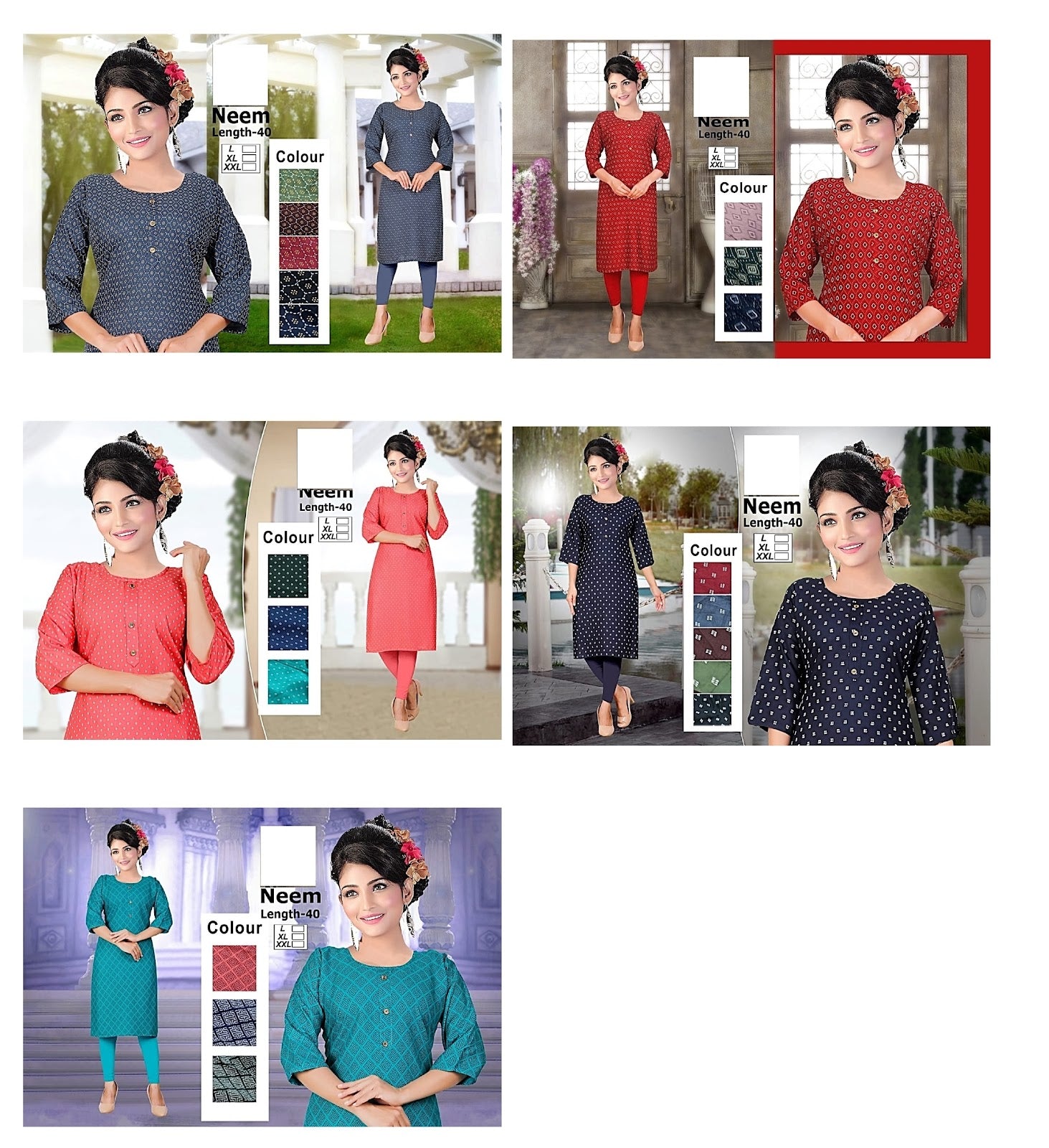 Neem-A Zoya Rayon Knee Length Kurtis