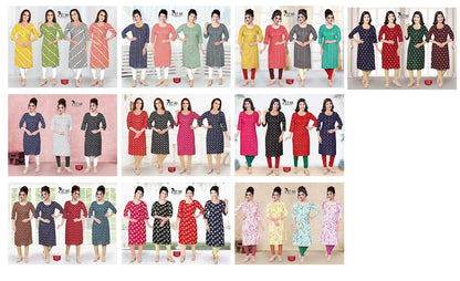New-Pet-Nx Premnath Rayon Knee Length Kurtis