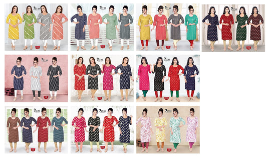 New-Pet-Nx Premnath Rayon Knee Length Kurtis