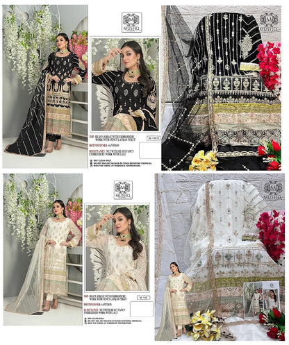 New 190 Mushq Fox Georgette Pakistani Salwar Suits