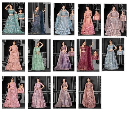 Nimaya-Bonanza Vol 02 Mahotsav Net Lehenga Choli