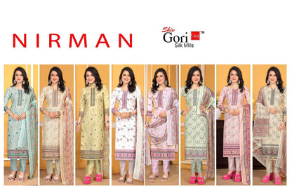 Nirman Vol 1 Shiv Gori Silk Mills Rayon Pant Style Suits