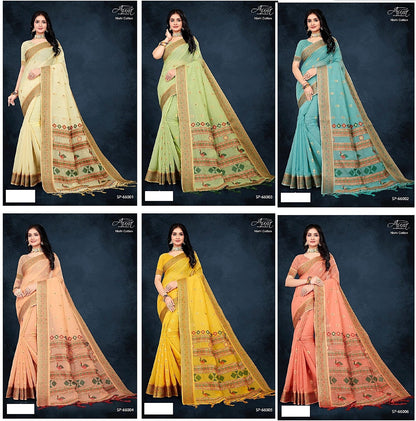 Nishi Cotton Aura Sarees