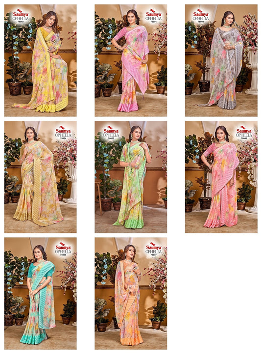 Ophelia Saumya J Georgette Sarees