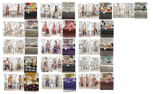 Original Pakistani Firdos Viscose Top Bottom Set